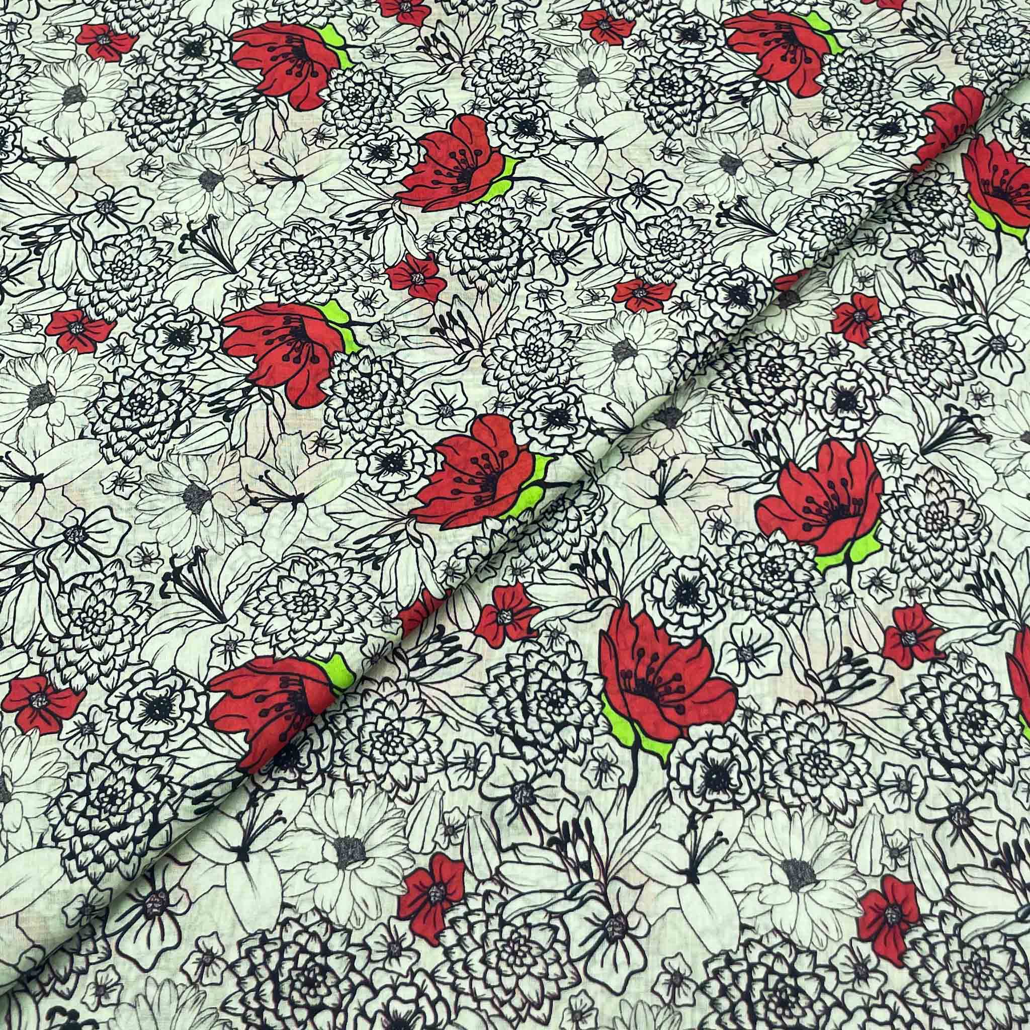 Lawn Digital Print D988