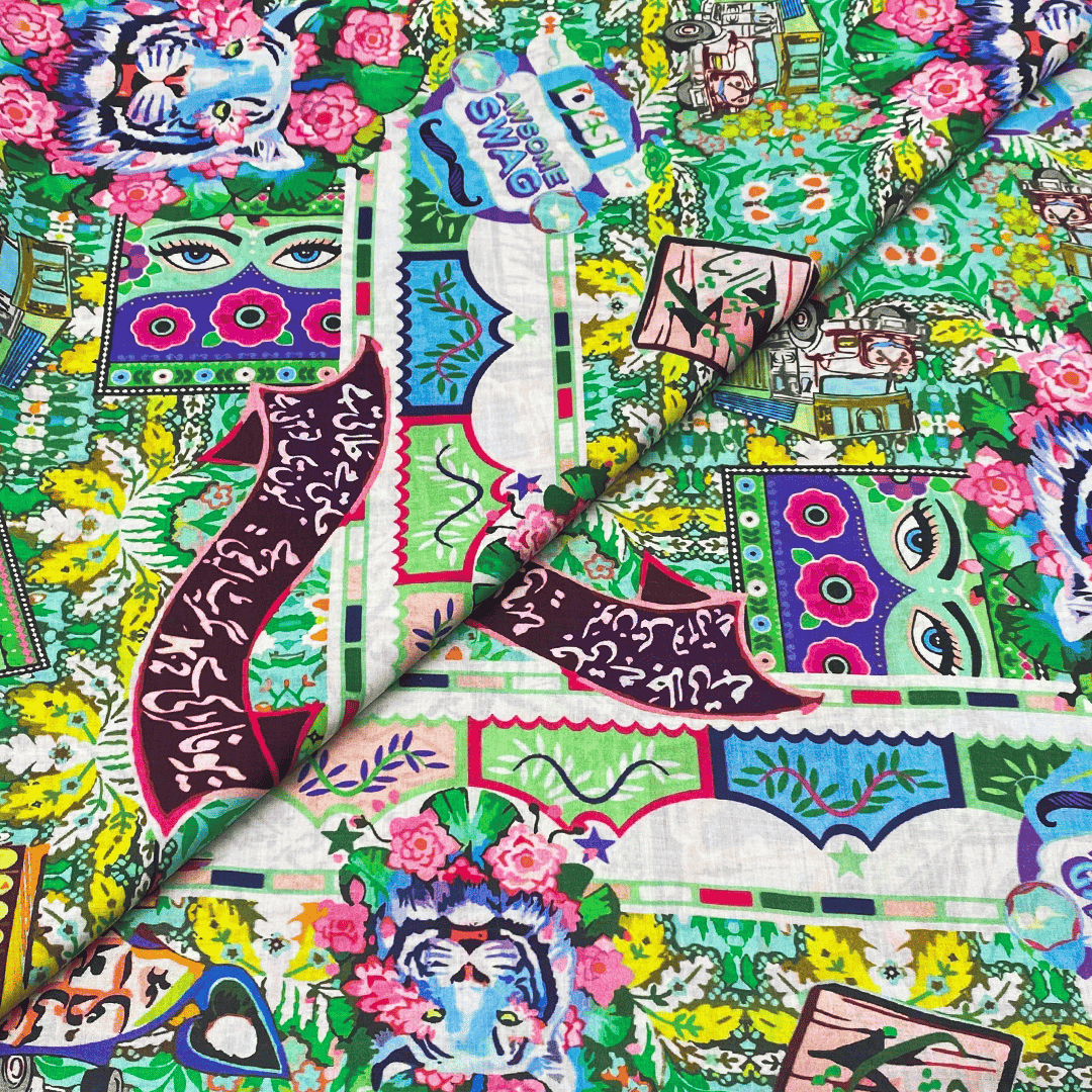 Lawn Digital Print D662