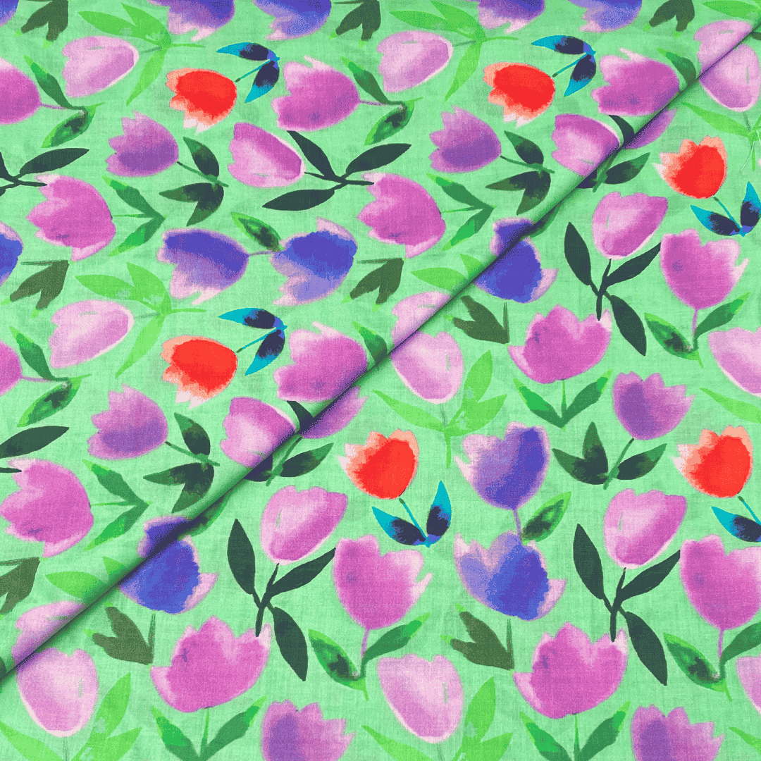 Lawn Digital Print D535